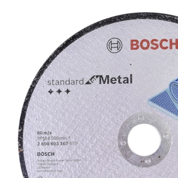 DISCO DE CORTE METAL 7" 180 X 3,0MM GR.30 - 2608603167000 BOSCH DISCO DE CORTE METAL 7" 180 X 3,0MM GR.30 - 2608603167000 BOSCH