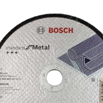 DISCO DE CORTE METAL 7" 180 X 3,0MM GR.30 - 2608603167000 BOSCH DISCO DE CORTE METAL 7" 180 X 3,0MM GR.30 - 2608603167000 BOSCH