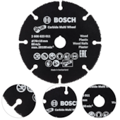 DISCO DE CORTE MULTIWHEEL DE TUNGSTENIO PARA MADEIRA 3" - 2608623011 BOSCH