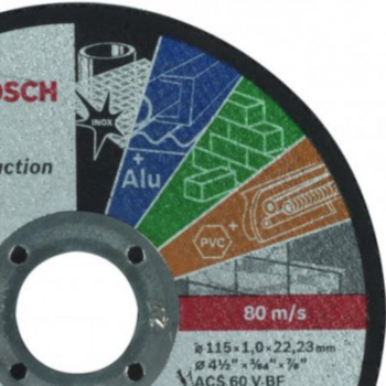 DISCO DE CORTE RÁPIDO MULTICONSTRUCTION 115 X 1MM - 2608602384 BOSCH