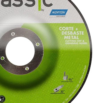 DISCO DE DESBASTE CLASSIC BDA600 4.1/2" 115MM - 000000066253370340 NORTON