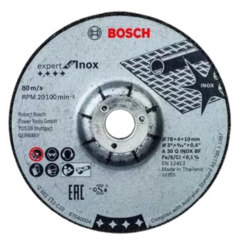 DISCO DE DESBASTE EXP FOR INOX 76MM - BOSCH