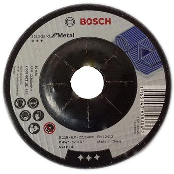 DISCO DE DESBASTE P/ METAL STANDARD DE 4 -1/2"  - BOSCH - 2608603181