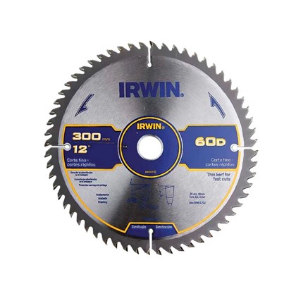 DISCO DE SERRA CIRCULAR 300 MM COM 60 DENTES - IW14310 IRWIN