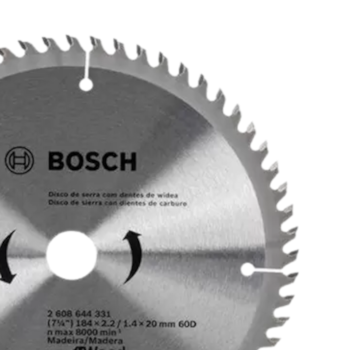 DISCO DE SERRA CIRCULAR ECOLINE D184X60T - 2608644331 BOSCH DISCO DE SERRA CIRCULAR ECOLINE D184X60T - 2608644331 BOSCH