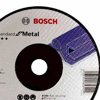 DISCO DESBASTE PARA METAL 7" 180MM X 6.0 MM STANDART - BOSCH