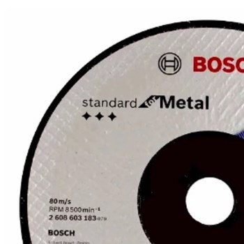 DISCO DESBASTE PARA METAL 7" 180MM X 6.0 MM STANDART - BOSCH
