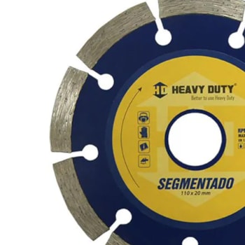 DISCO DIAMANTADO 110 X 20 SEGMENTADO - 160825 HEAVY DUTY DISCO DIAMANTADO 110 X 20 SEGMENTADO - 160825 HEAVY DUTY