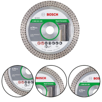 DISCO DIAMANTADO BEST HARD CERAMIC 76MM - BOSCH