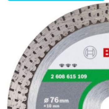 DISCO DIAMANTADO BEST HARD CERAMIC 76MM - BOSCH