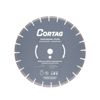 DISCO DIAMANTADO CONCRETO/ ASFALTO 350MM PROF. PLUS - 60666 CORTAG DISCO DIAMANTADO CONCRETO/ ASFALTO 350MM PROF. PLUS - 60666 CORTAG