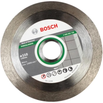 DISCO DIAMANTADO CONTÍNUO 110X20MM PORCELANATO - 2608602728000 BOSCH DISCO DIAMANTADO CONTÍNUO 110X20MM PORCELANATO - 2608602728000 BOSCH