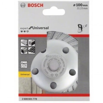 DISCO DIAMANTADO DESBASTE TURBO 4" X 22MM EXPERT - 2608601778000 BOSCH