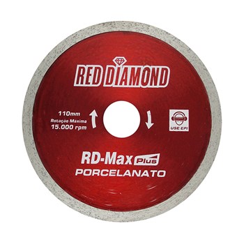 DISCO DIAMANTADO LISO ECONÔMICO GIGATOOLS 110MM - 871 RED DIAMOND