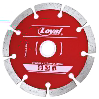 DISCO DIAMANTADO SEGMENTADO 110 X 20 MM LOYAL 04103008 DISCO DIAMANTADO SEGMENTADO 110 X 20 MM LOYAL 04103008