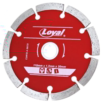 DISCO DIAMANTADO SEGMENTADO 110 X 20 MM LOYAL 04103008 DISCO DIAMANTADO SEGMENTADO 110 X 20 MM LOYAL 04103008