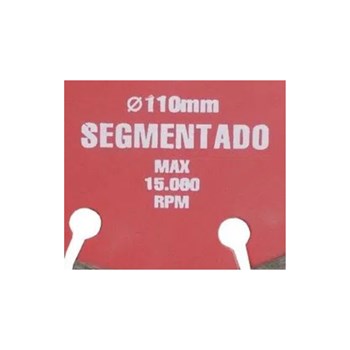 DISCO DIAMANTADO SEGMENTADO 110MM GIGATOOLS - 841 RED DIAMOND
