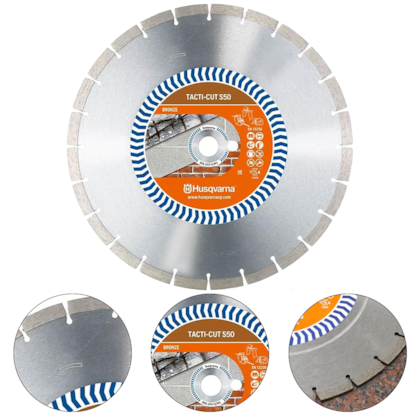 DISCO DIAMANTADO SEGMENTADO PARA ASFALTO E CONCRETO TACTI-CUT S50H 14" 350MM X 25,4MM - 582705510 HUSQVARNA DISCO DIAMANTADO SEGMENTADO PARA ASFALTO E CONCRETO TACTI-CUT S50H 14" 350MM X 25,4MM - 582705510 HUSQVARNA