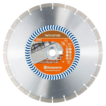 DISCO DIAMANTADO SEGMENTADO PARA ASFALTO E CONCRETO TACTI-CUT S50H 14" 350MM X 25,4MM - 582705510 HUSQVARNA DISCO DIAMANTADO SEGMENTADO PARA ASFALTO E CONCRETO TACTI-CUT S50H 14" 350MM X 25,4MM - 582705510 HUSQVARNA