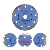 DISCO DIAMANTADO TURBO Ø200 / FURO Ø25,4 / REDUÇÃO Ø22,2 - 61615 CORTAG