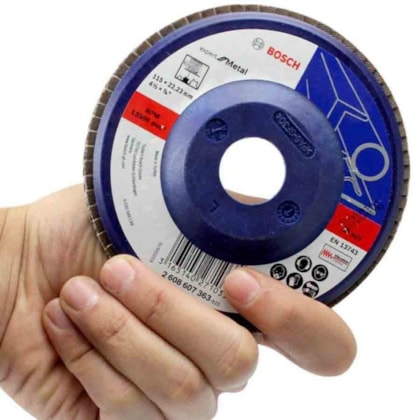 DISCO FLAP BLUE METAL 115MM 4½" G- 60 - 2608607362 BOSCH DISCO FLAP BLUE METAL 115MM 4½" G- 60 - 2608607362 BOSCH