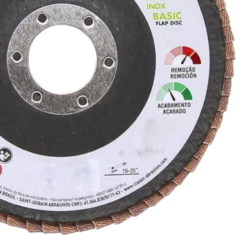 DISCO FLAP FIBRA CLASSIC BASIC R201 4.1/2" 115X22.23MM G80 - 000000078072707800 NORTON DISCO FLAP FIBRA CLASSIC BASIC R201 4.1/2" 115X22.23MM G80 - 000000078072707800 NORTON