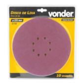DISCO LIXA COM COSTADO EM PLUMA G150 P/ LIXAD LPV600/LPV1000 - 1258225150 VONDER DISCO LIXA COM COSTADO EM PLUMA G150 P/ LIXAD LPV600/LPV1000 - 1258225150 VONDER