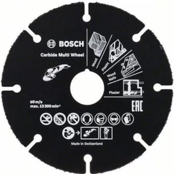 DISCO PARA ESMERILHADEIRA CORTE EM MADEIRA 5"- BOSCH