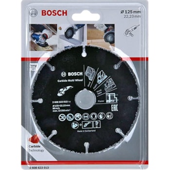 DISCO PARA ESMERILHADEIRA CORTE EM MADEIRA 5"- BOSCH