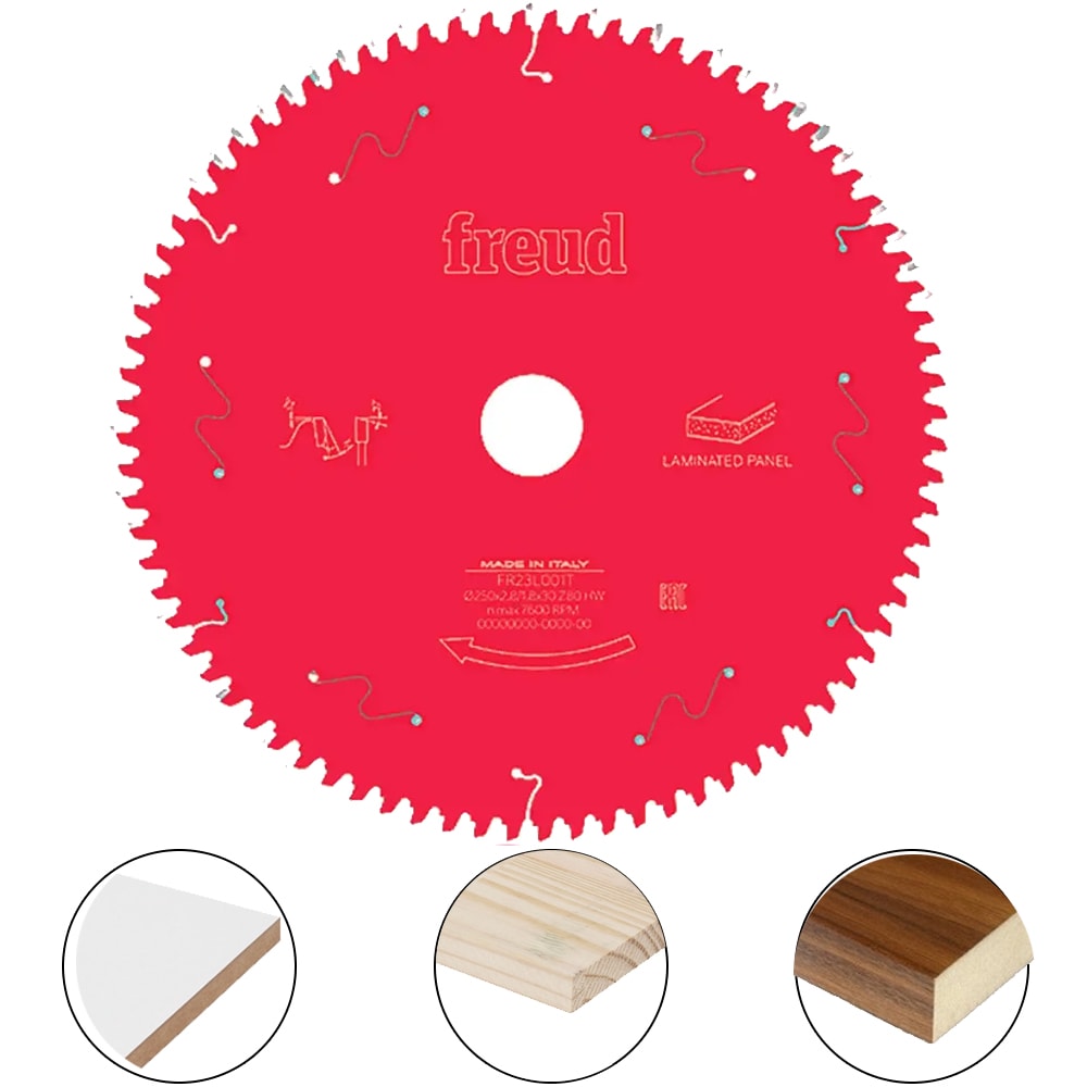 DISCO SERRA CIRCULAR MDF REVESTIDO 250MM 80 DENTES - FR23L001T