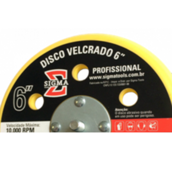 DISCO VELCRADO MULTIFUROS 6" - 0752013645 SIGMA