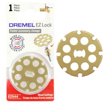 DISCOS DE CORTE DE CARBURETO PARA MADEIRA EZ LOCK 1.1/2" - EZ544 DREMEL