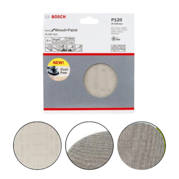 DISCOS DE LIXA BEST FOR WOOD&PAINT 150MM 8F P120 - 2608607846 BOSCH