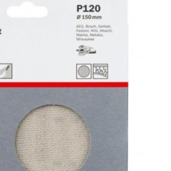 DISCOS DE LIXA BEST FOR WOOD&PAINT 150MM 8F P120 - 2608607846 BOSCH