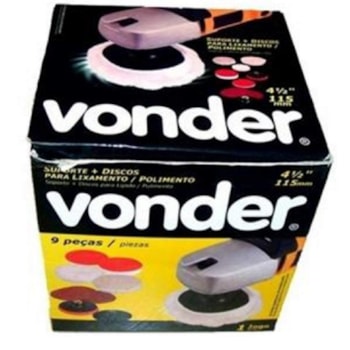 Discos P/ Polir 4-12  + Suporte Plastico - 1240412000 Vonder Discos P/ Polir 4-12  + Suporte Plastico - 1240412000 Vonder