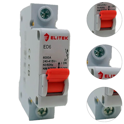 DISJUNTOR MONOFASICO UNIPOLAR 100A CURVA C ED101C100A - 1514 ELITEK DISJUNTOR MONOFASICO UNIPOLAR 100A CURVA C ED101C100A - 1514 ELITEK