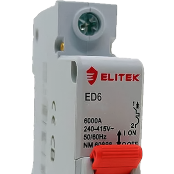DISJUNTOR MONOFASICO UNIPOLAR 25A CURVA C ED61C25A - 1670 ELITEK DISJUNTOR MONOFASICO UNIPOLAR 25A CURVA C ED61C25A - 1670 ELITEK