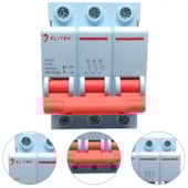 DISJUNTOR TRIFASICO TRIPOLAR 40A CURVA C ED63C40A - 1694 ELITEK DISJUNTOR TRIFASICO TRIPOLAR 40A CURVA C ED63C40A - 1694 ELITEK