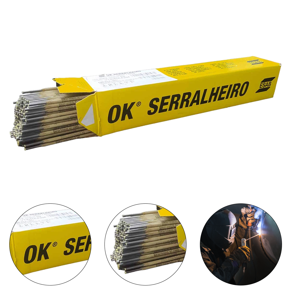 ELETRODO DE SOLDA 6013 OK SERRALHEIRO 3,25 X 350MM - 301675 ESAB