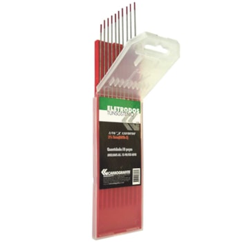 ELETRODO TUNGSTÊNIO TIG 2% TORIO 1/16" X 150MM - 1200004116 CARBOGRAFITE ELETRODO TUNGSTÊNIO TIG 2% TORIO 1/16" X 150MM - 1200004116 CARBOGRAFITE