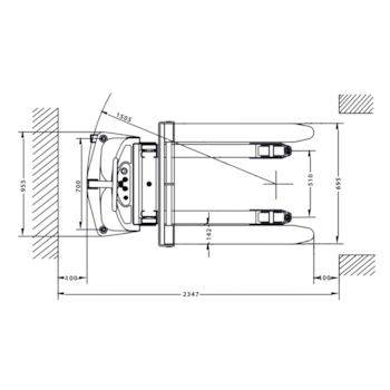 EMPILHADEIRA SEMIELETRICA 1,5 TON ELEVACAO DE 3M COM BATERIA E CARREGADOR - 40810141 MENEGOTTI