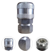 ENGATE RÁPIDO C/ ROLETE DE 1/4" FÊMEA BSP - 000.LUB-2000 LUBEFER
