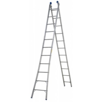ESCADA DE ALUMÍNIO PROFISSIONAL 2 EM 1 COM 11 DEGRAUS - P011 SBA ESCADA DE ALUMÍNIO PROFISSIONAL 2 EM 1 COM 11 DEGRAUS - P011 SBA