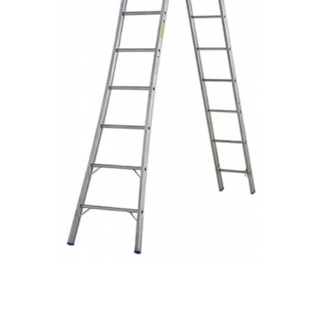ESCADA DE ALUMÍNIO PROFISSIONAL 2 EM 1 COM 11 DEGRAUS - P011 SBA ESCADA DE ALUMÍNIO PROFISSIONAL 2 EM 1 COM 11 DEGRAUS - P011 SBA