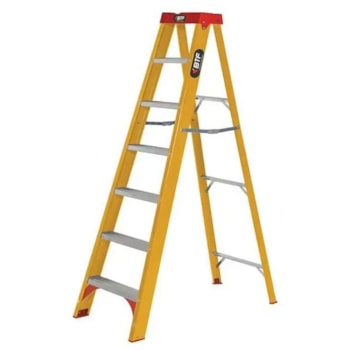 ESCADA FIBRA TESOURA PRÁTICA 6 DEGRAUS 1,64M - EFP9901 BOTAFOGO ESCADA FIBRA TESOURA PRÁTICA 6 DEGRAUS 1,64M - EFP9901 BOTAFOGO