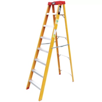 ESCADA FIBRA TESOURA PRÁTICA 7 DEGRAUS 1,90M - EFP9902 BOTAFOGO ESCADA FIBRA TESOURA PRÁTICA 7 DEGRAUS 1,90M - EFP9902 BOTAFOGO