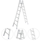 ESCADA PINTOR DUPLA 4,50MT 14 DEGRAUS 30/70 - PN214 ALULEV ESCADA PINTOR DUPLA 4,50MT 14 DEGRAUS 30/70 - PN214 ALULEV