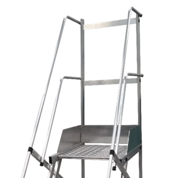 ESCADA PLATAFORMA 7 DEGRAIS + PLATAFORMA ALTURA UTIL 2M PADRAO NR12 - ESCALEVE