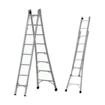 ESCADA PROFISSIONAL 4 EM 1 COM 8 DEGRAUS - P308 SBA ESCADA PROFISSIONAL 4 EM 1 COM 8 DEGRAUS - P308 SBA