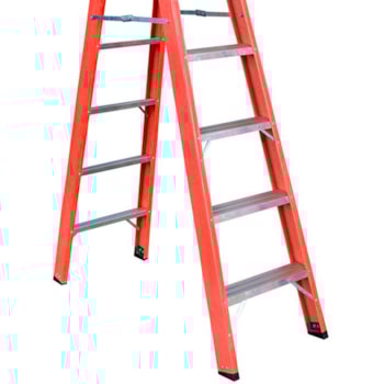 ESCADA TESOURA DUPLA EM ALUMÍNIO/FIBRA 7 DEGRAUS 2,10 METROS TAFD-7 WBERTOLO ESCADA TESOURA DUPLA EM ALUMÍNIO/FIBRA 7 DEGRAUS 2,10 METROS TAFD-7 WBERTOLO